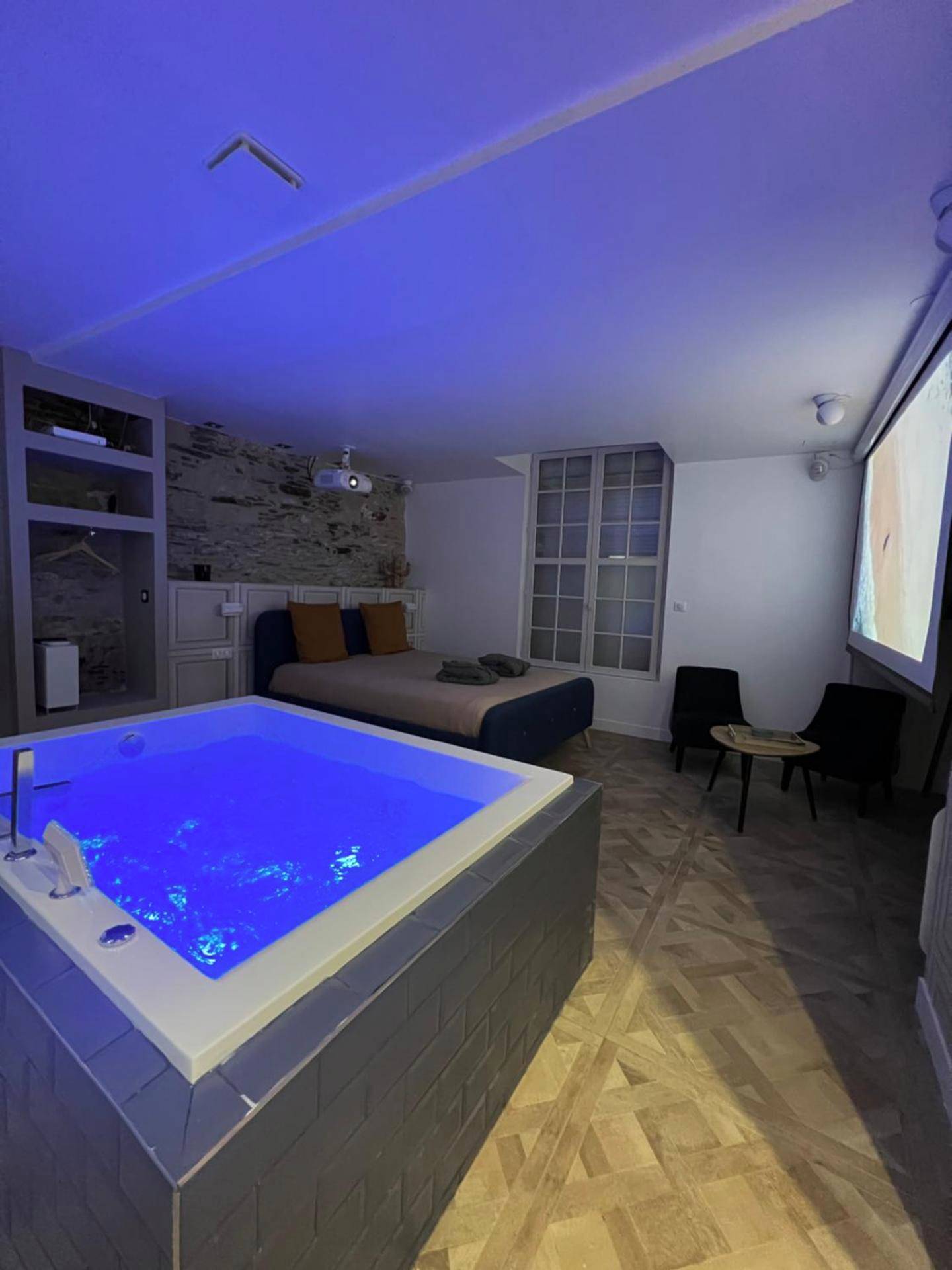 Photo du logement - Appartement avec Jacuzzi Sauna & Home Cinéma - Nid d'Angers