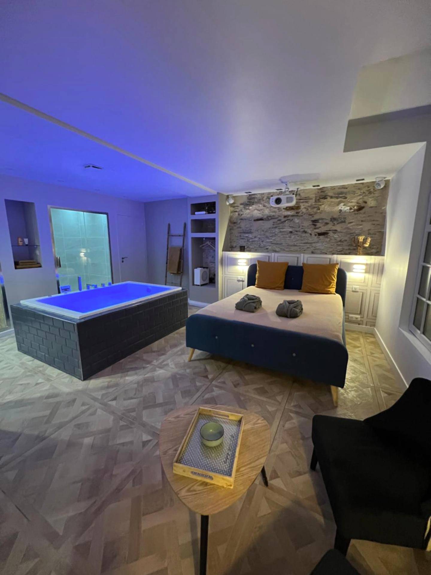 Photo du logement - Appartement avec Jacuzzi Sauna & Home Cinéma - Nid d'Angers - Angers