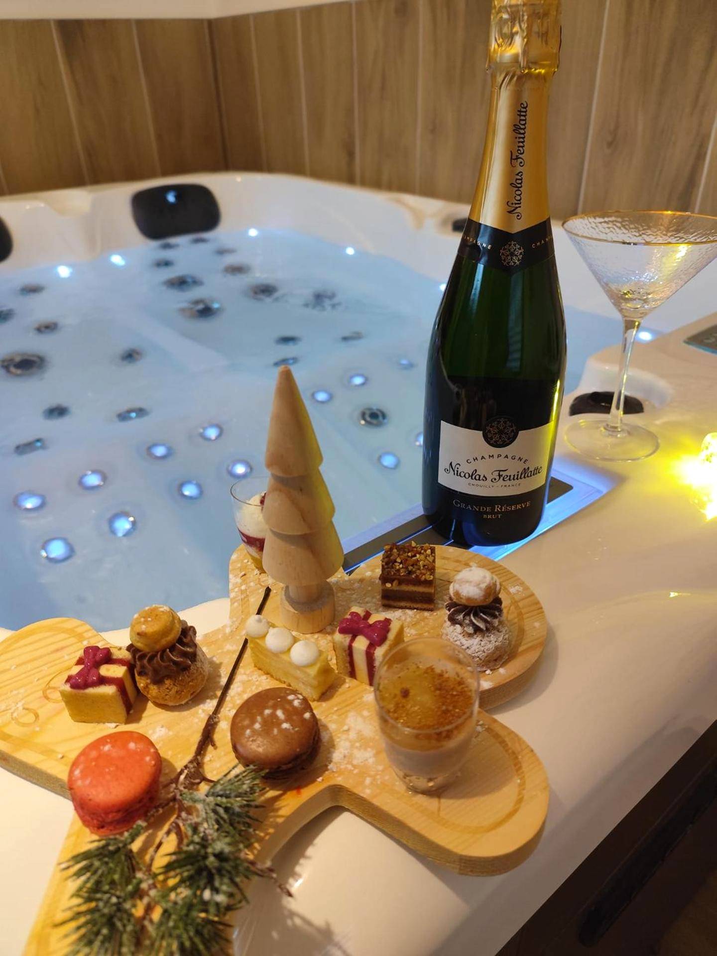 Plateau de mignardises et bouteille de champagne - Ô'BEL AIR