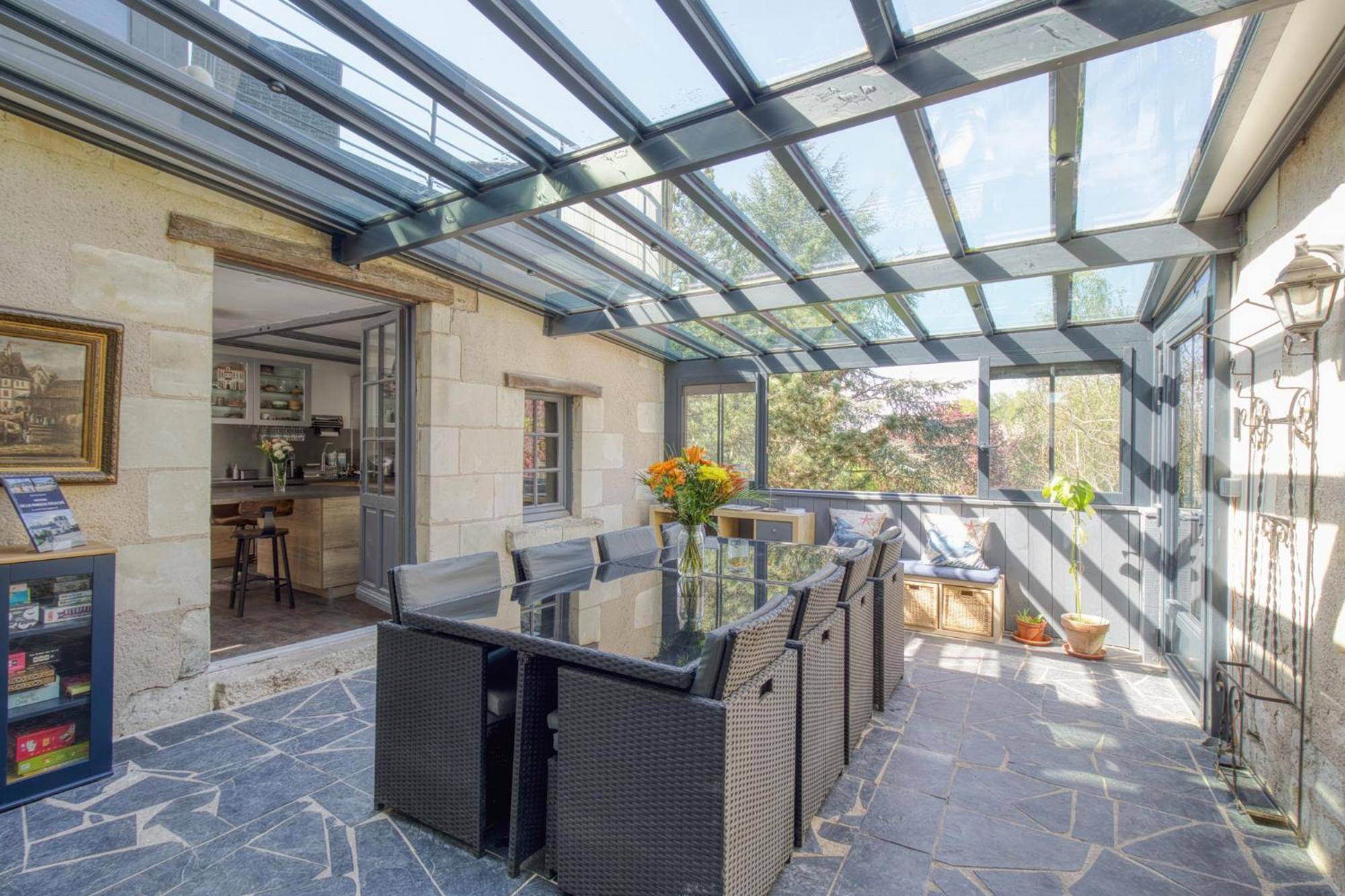 Vue du logement - Jacuzzi et Vue sur Loire - Maison d'hôtes L'Odyssée