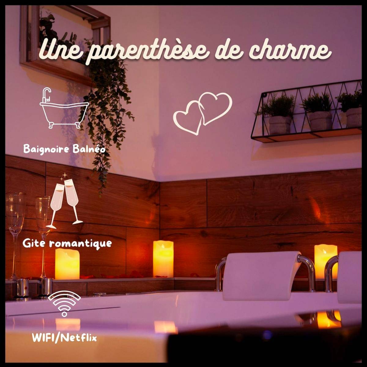 Vue du logement - Love Room Pédernec - Une parenthèse de charme gîte romantique