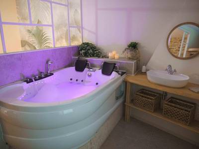 Espace bien - être avec jacuzzi et vasque - La Parenthèse, Les Gîtes de Montfaucon