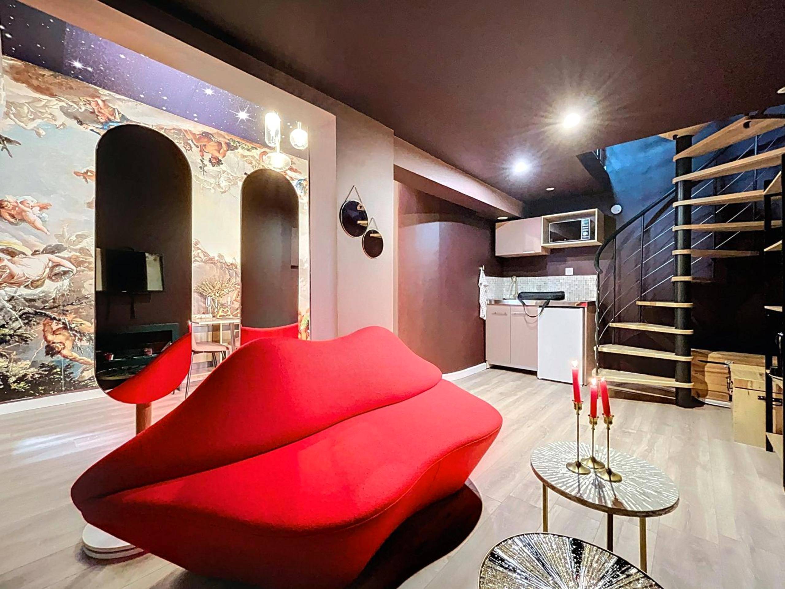 Vue du logement - Love Room Gradignan - Parenthèse Romantique - Love Room avec Jacuzzi