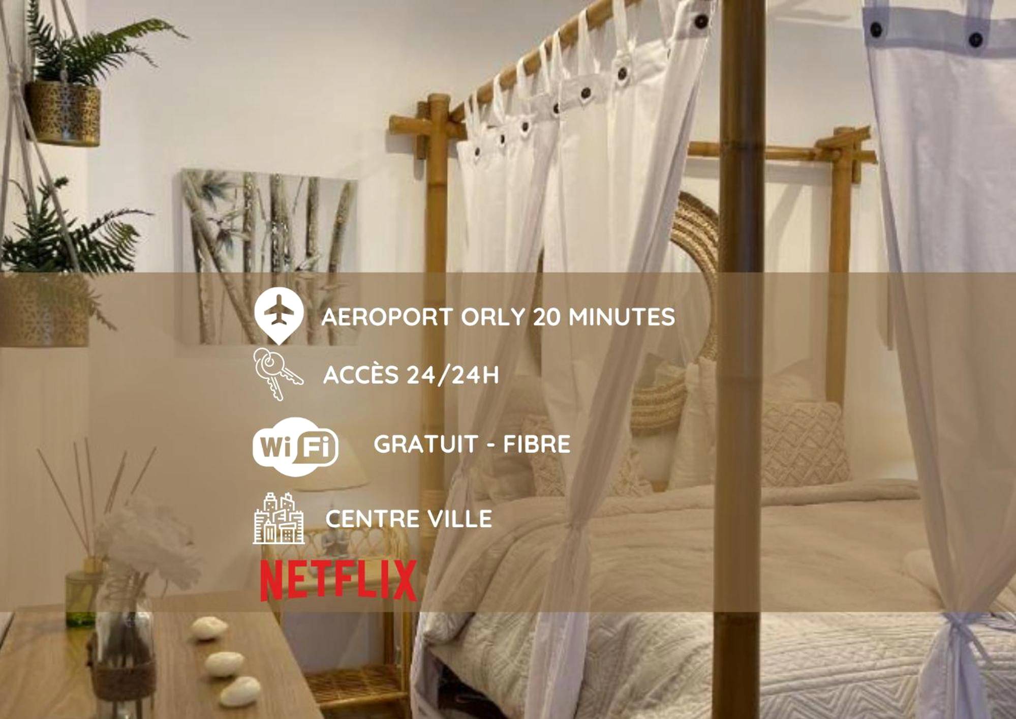 Vue principale - Love Room La Ville - du - Bois - PARENTHESE LOVE - Bali Mon Amour Suite Balneo SPA Proche Orly - Paris