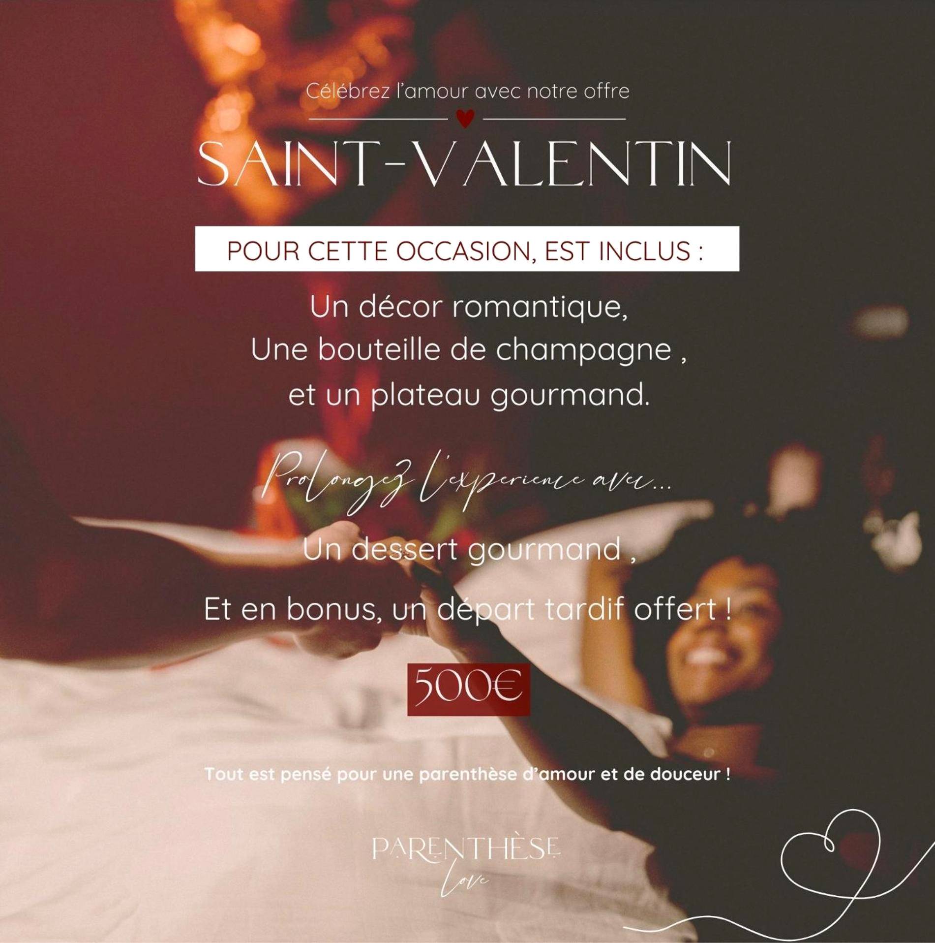 Photo du logement - PARENTHESE LOVE - Amour & Tentation Suite Balnéo SPA Proche Orly - Paris - La Ville - du - Bois