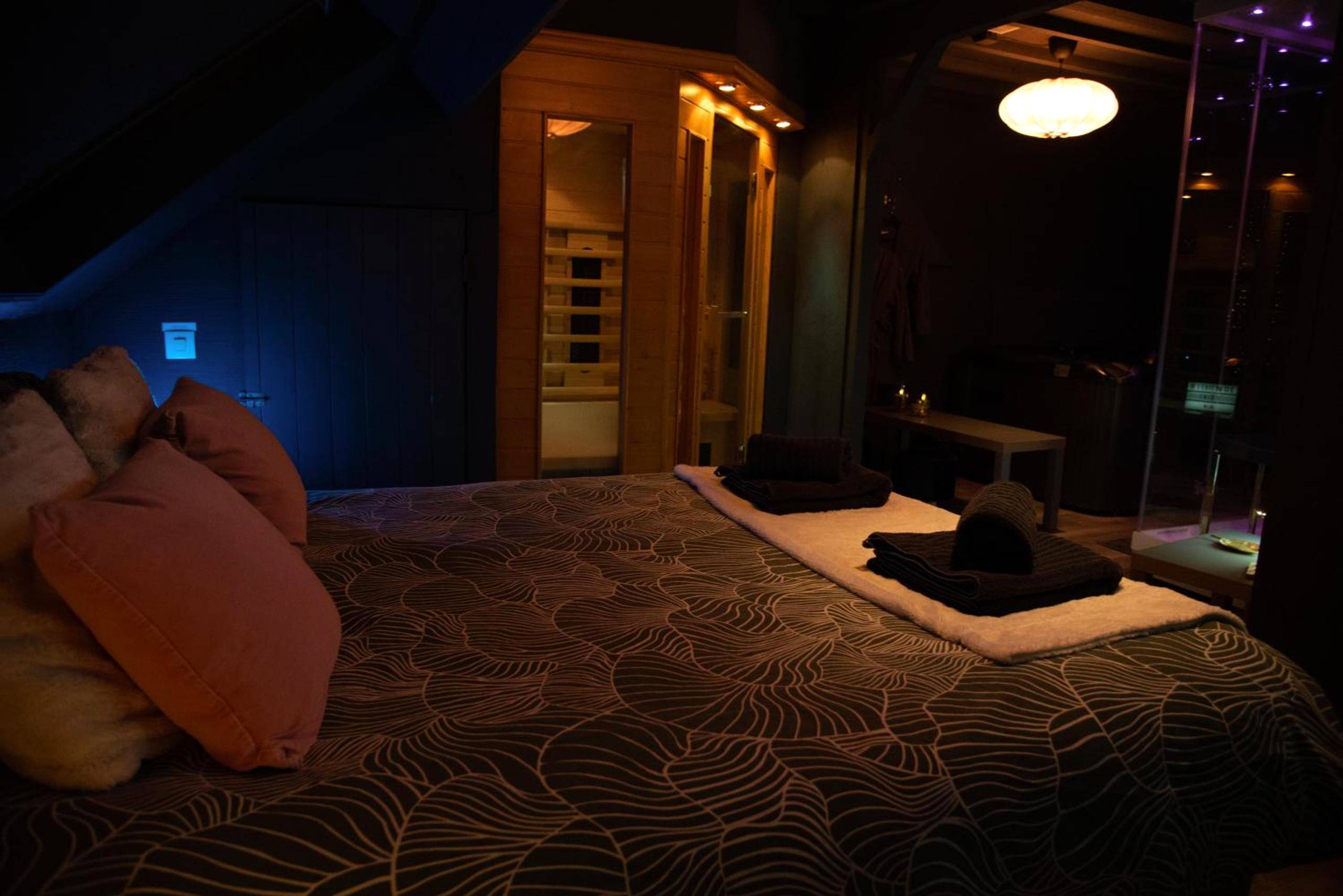 Photo du logement - PAUSE NATURE SORBAIS Chambre avec SPA, HAMMAM Shower, SAUNA, STREAMING et arrivée autonome