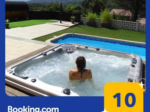 Vue principale - La Pépite d'Amour, villa 5 étoiles, spa privatif, sauna, piscine privée à volonté !