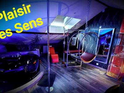Jacuzzi, barre de pole dance et balancelle - Love Room Roanne - PLAISIR DES SENS