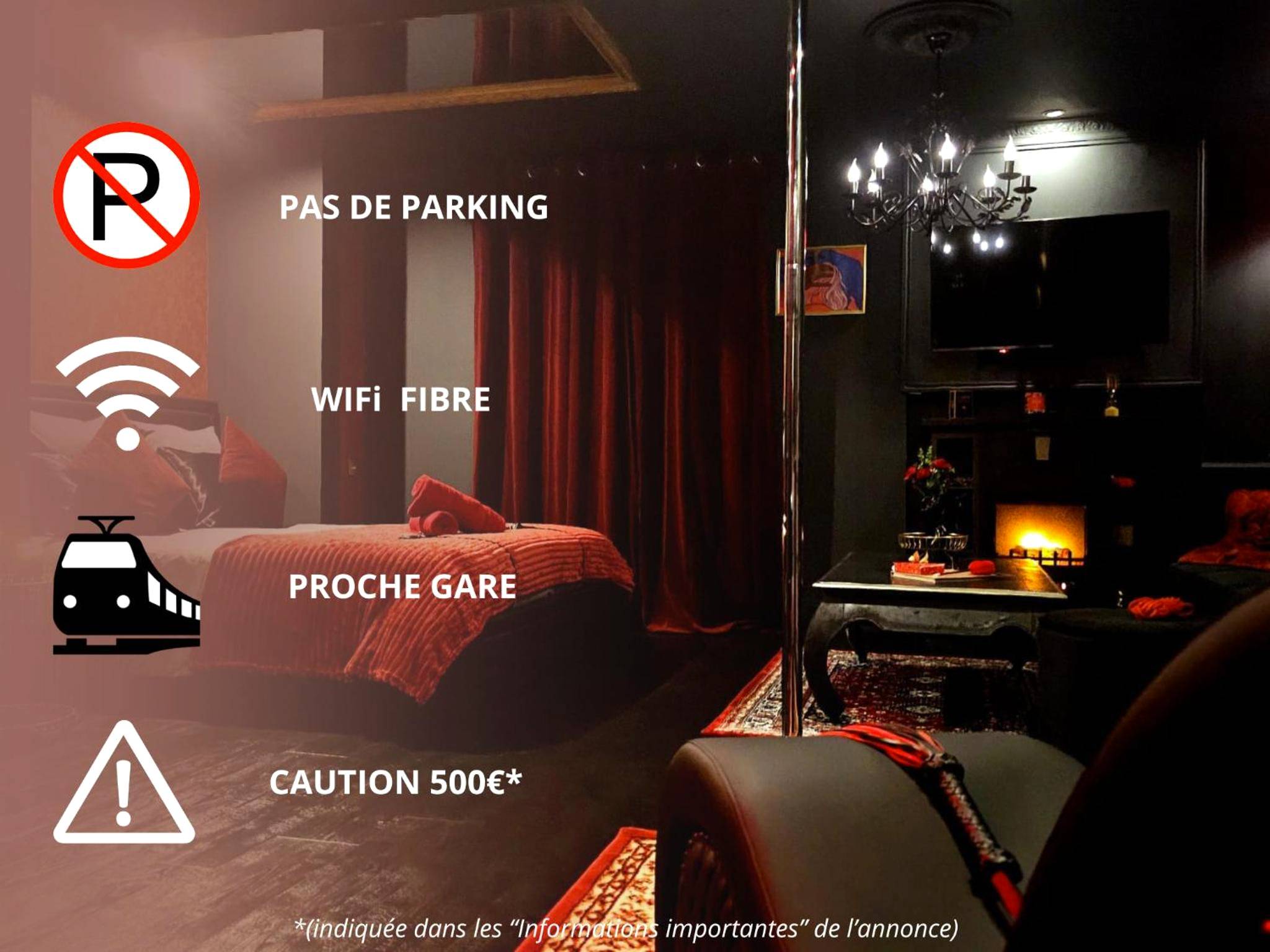 Vue du logement - Love Room Caen - O' Plaisirs Interdits - Loveroom