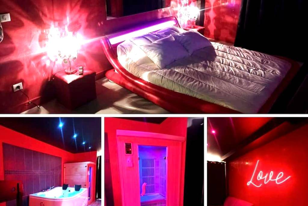 Photo du logement - Appartement balnéo et sauna privés The Red Room
