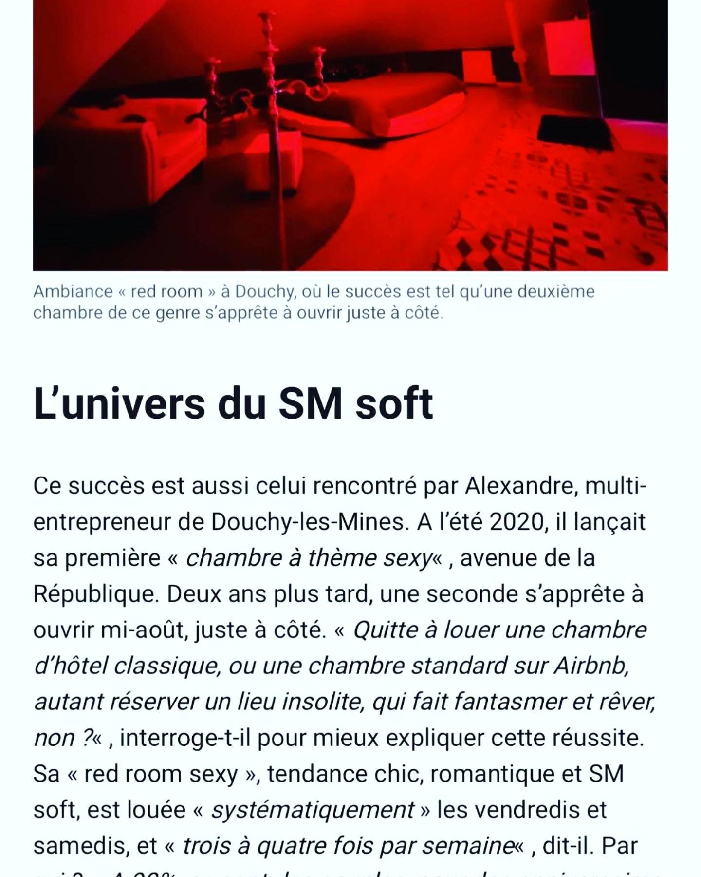 Photo du logement - Redroom Loveroom Chambre Spa privative Insolite Thème 50 nuances de grey