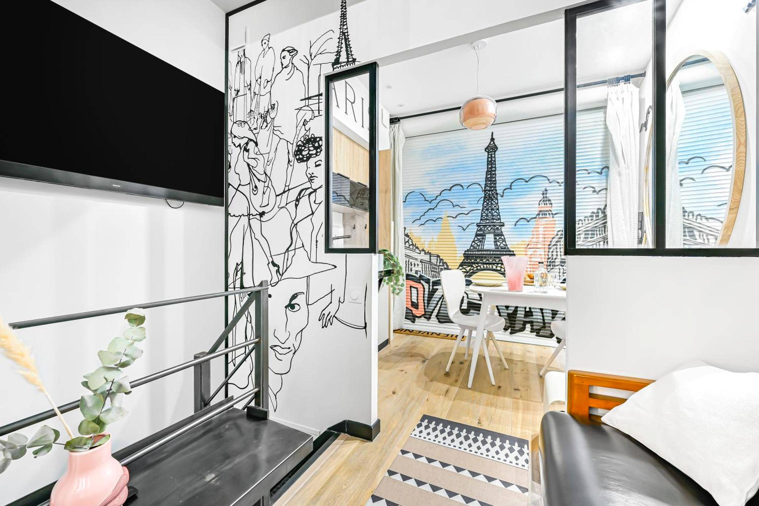 Vue du logement - La Rêverie - Love Room Paris - Jacuzzi Pro