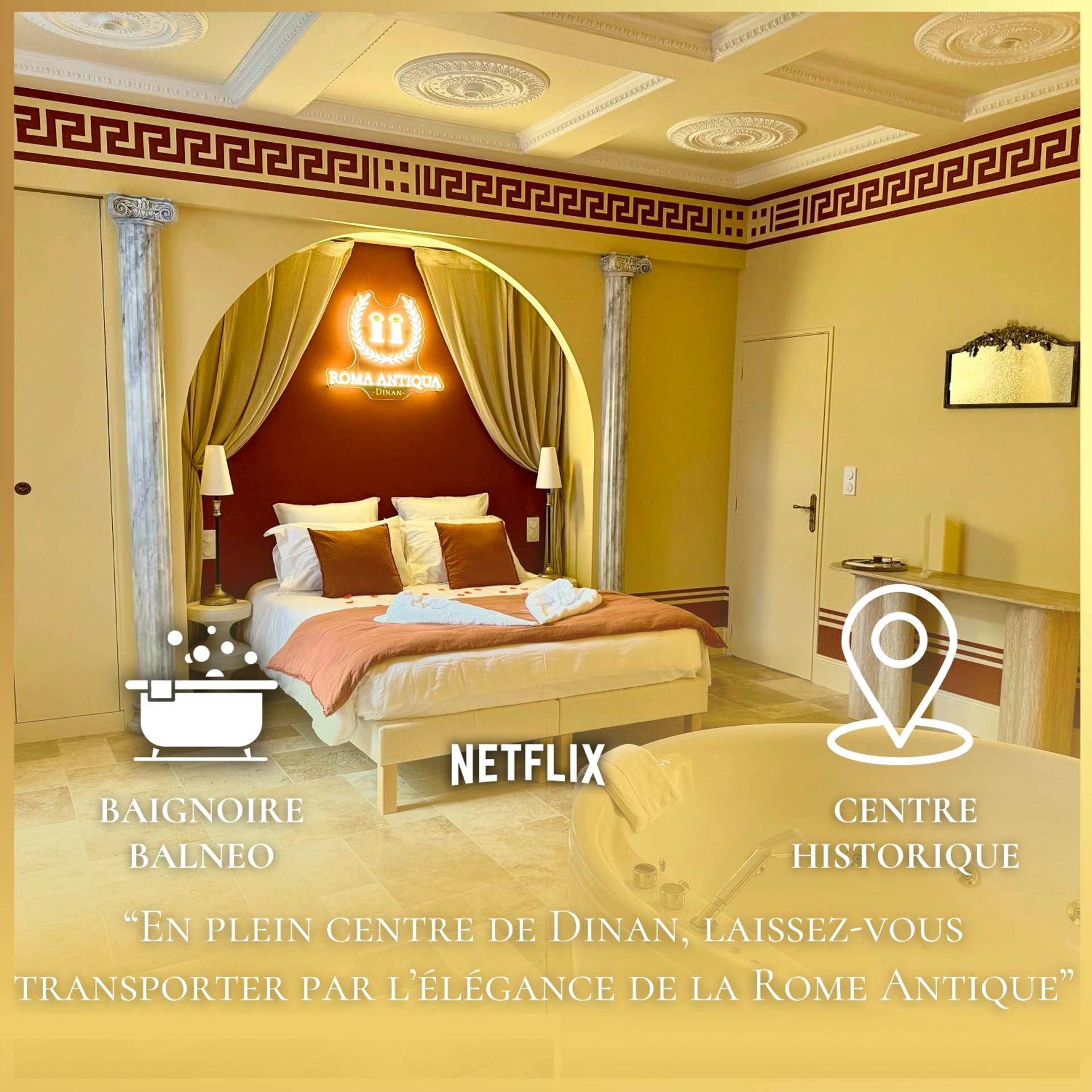 Vue d'ensemble de la suite thématique - Roma Antiqua - Suite avec Balnéo - Centre historique