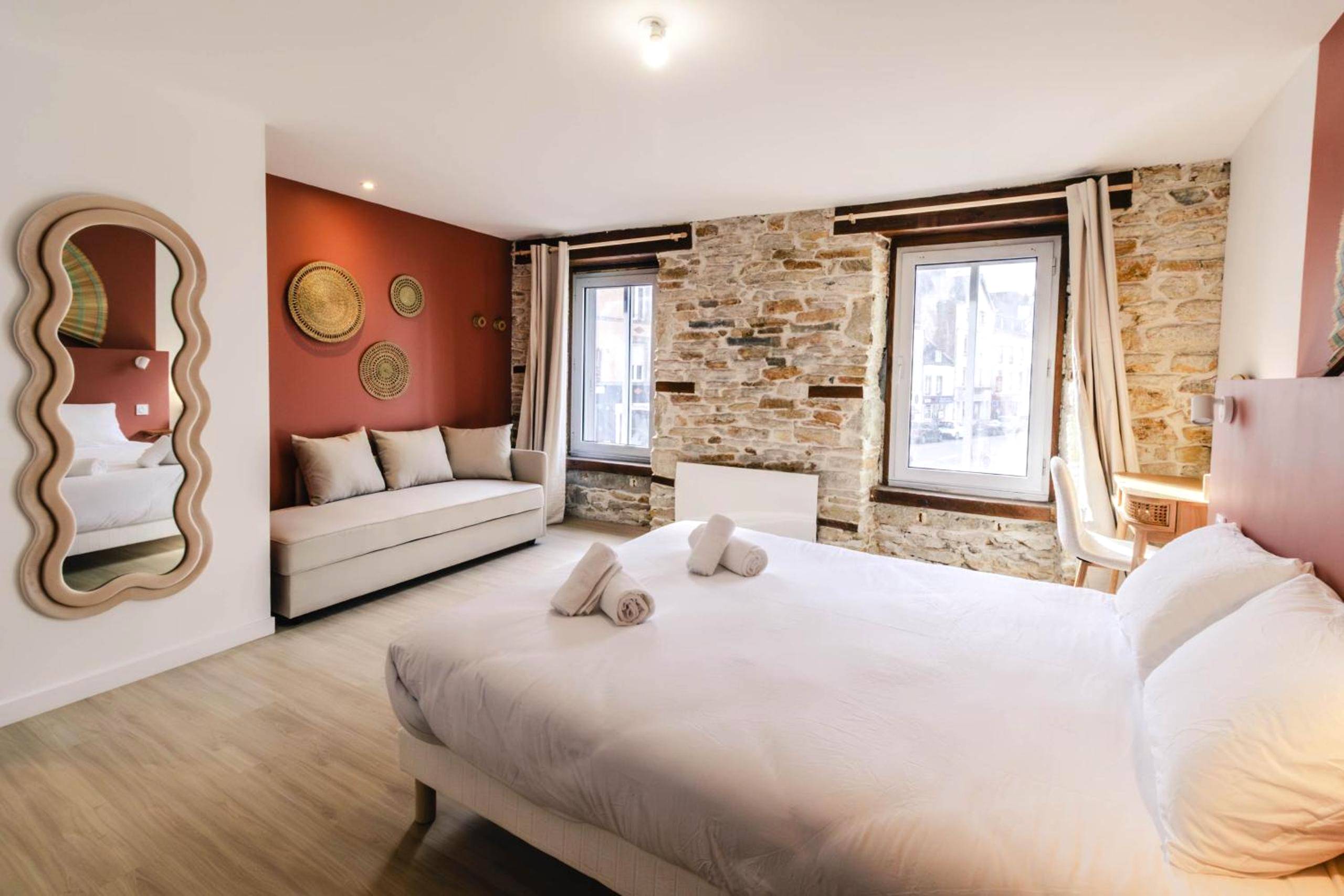 Baignoire balnéo privative avec appuie - têtes - Romance & Evasion - Centre Ville - Love Room - Balnéo