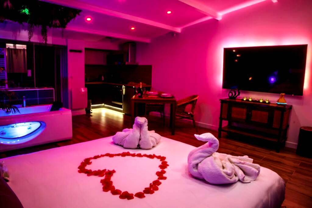 Photo du logement - SECRET SUITE "Jungle" - Jacuzzi privatif - Gare RER C - Proche Paris