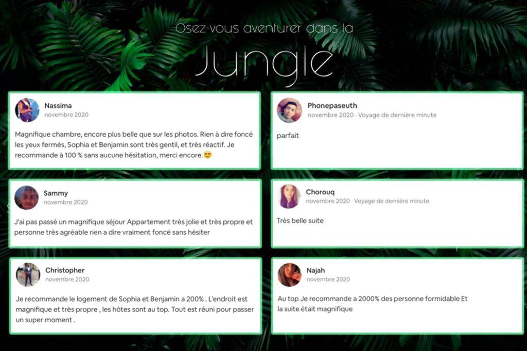 Photo du logement - SECRET SUITE "Jungle" - Jacuzzi privatif - Gare RER C - Proche Paris