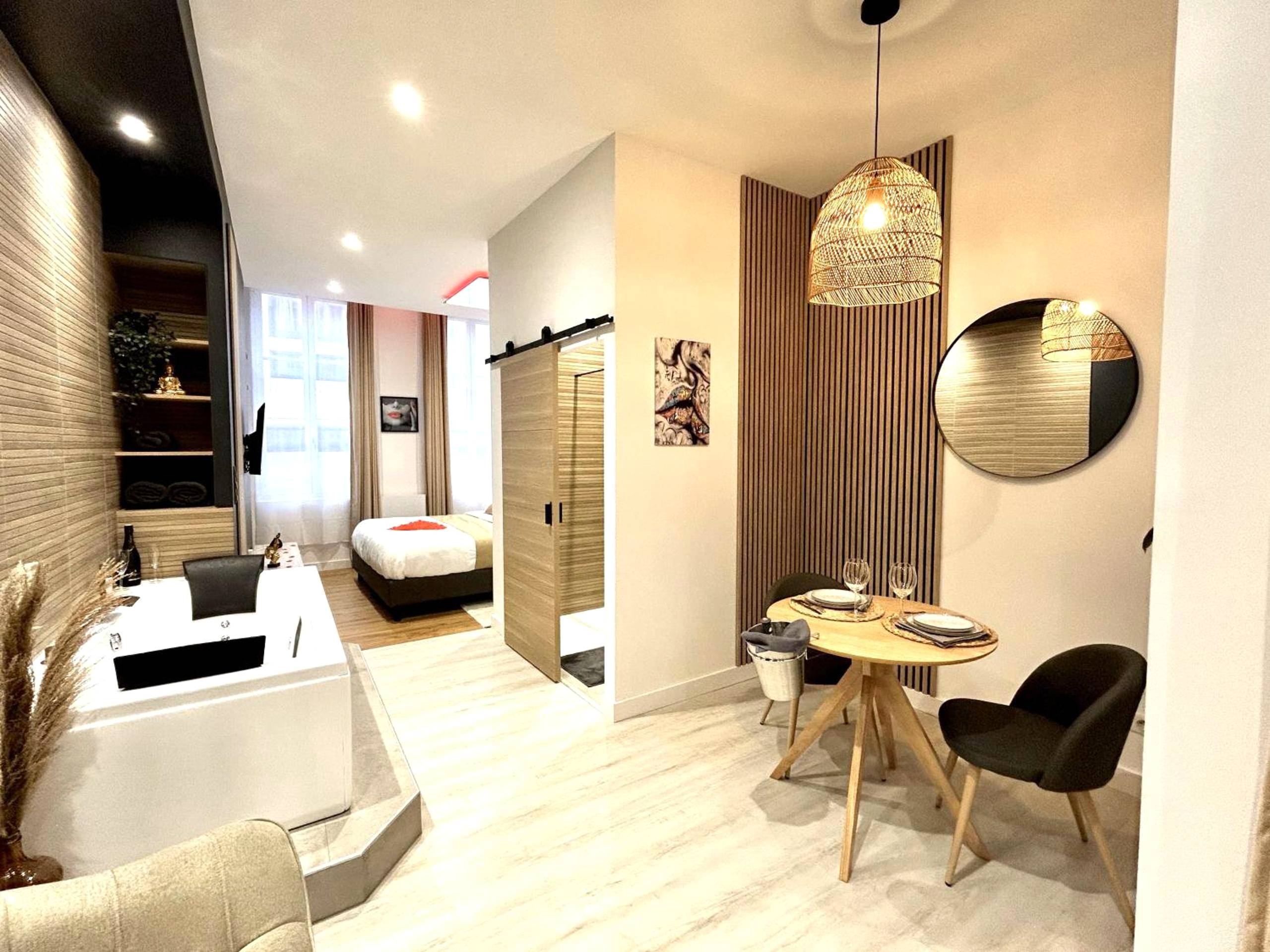 Vue du logement - Suite Cosy Jacuzzi Troyes - Secrets d'Ana