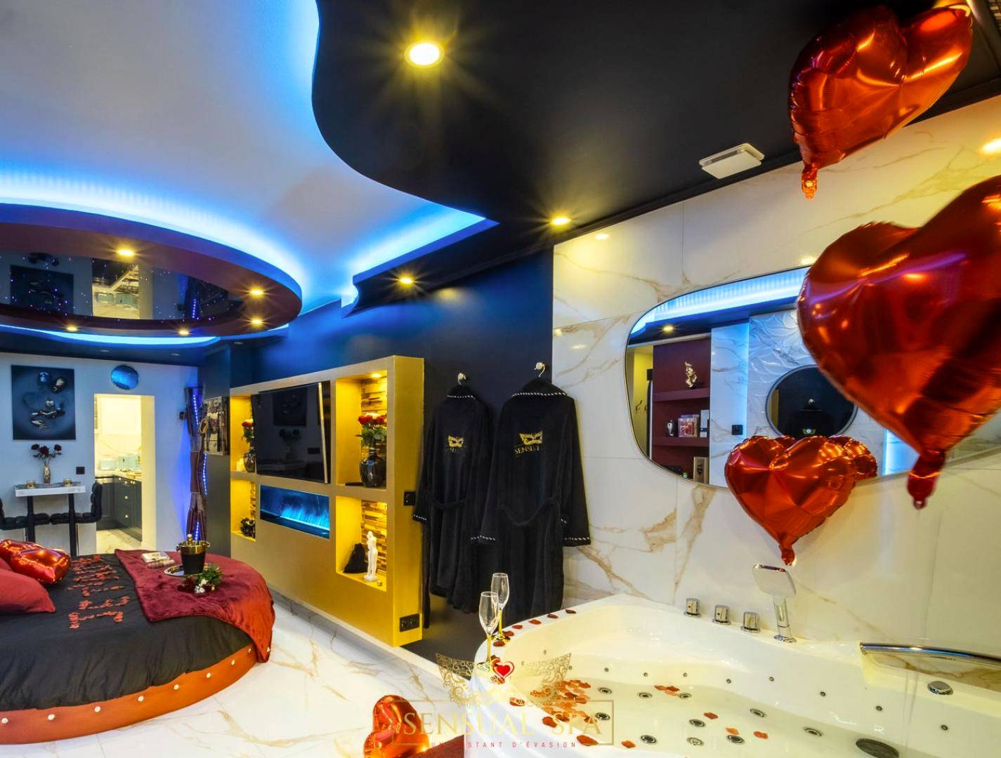 Photo du logement - Sensual SPA - Love ROOM Jacuzzi Hammam Terrasse