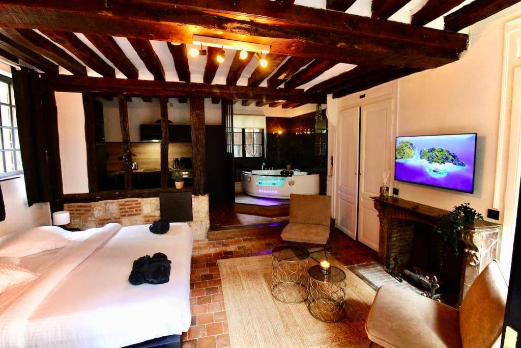 Photo du logement - Le Spa Gustave - Sauna, Jacuzzi & Terrasse à Rouen