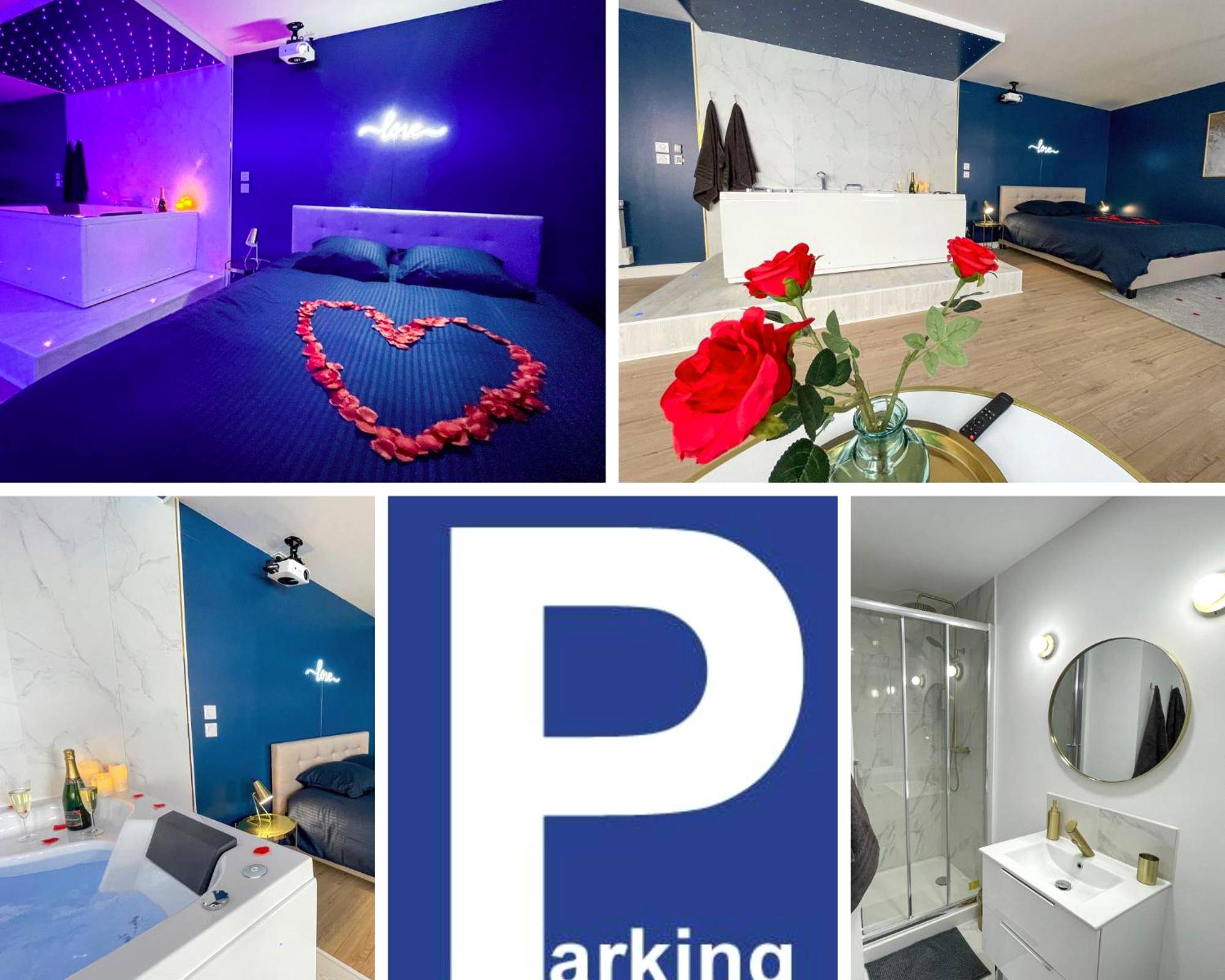 Vue du logement - Spa sous les étoiles - Cinéma - Netflix - Parking - Gare