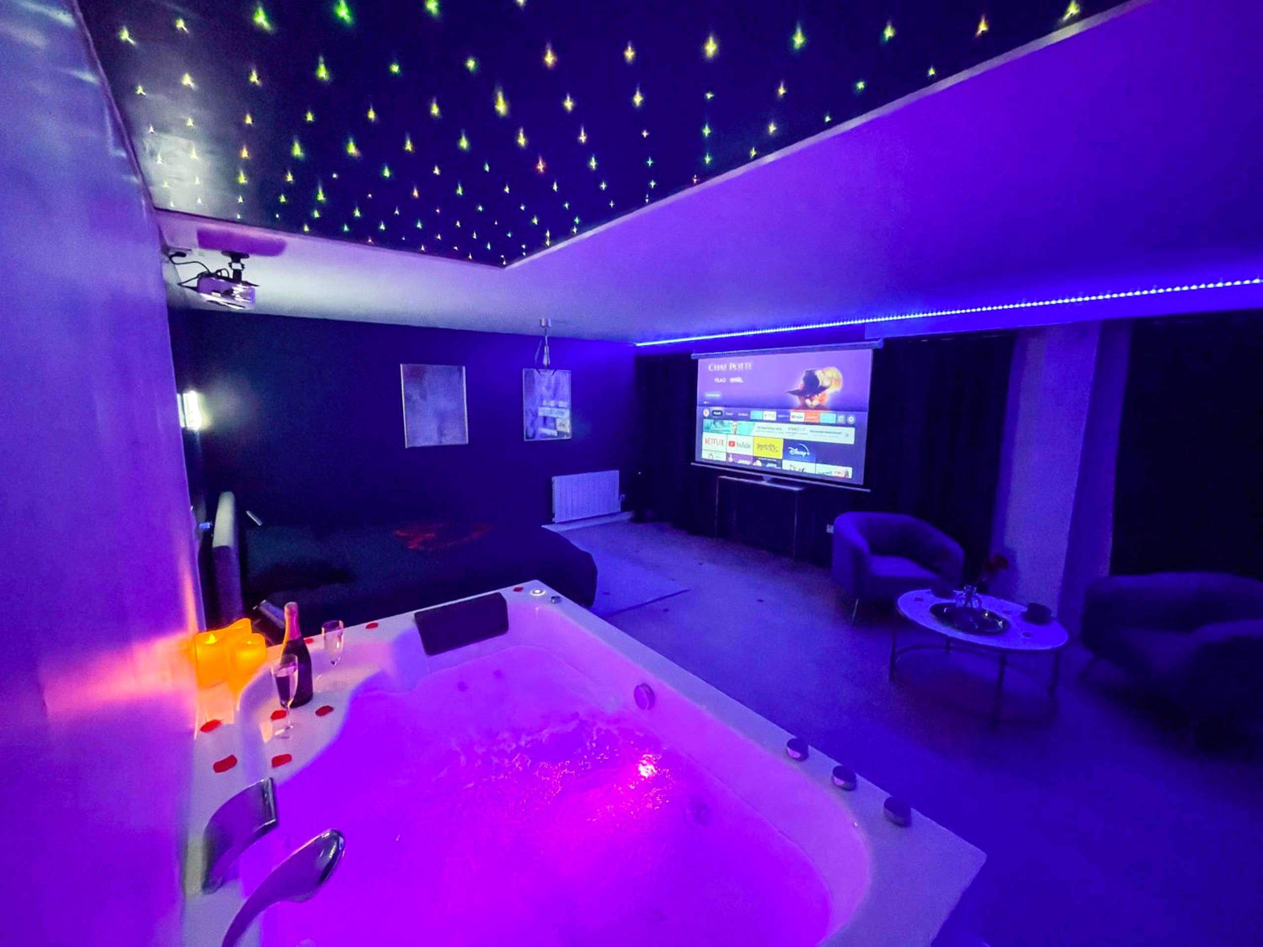 Vue du logement - Spa sous les étoiles - Cinéma - Netflix - Parking - Gare