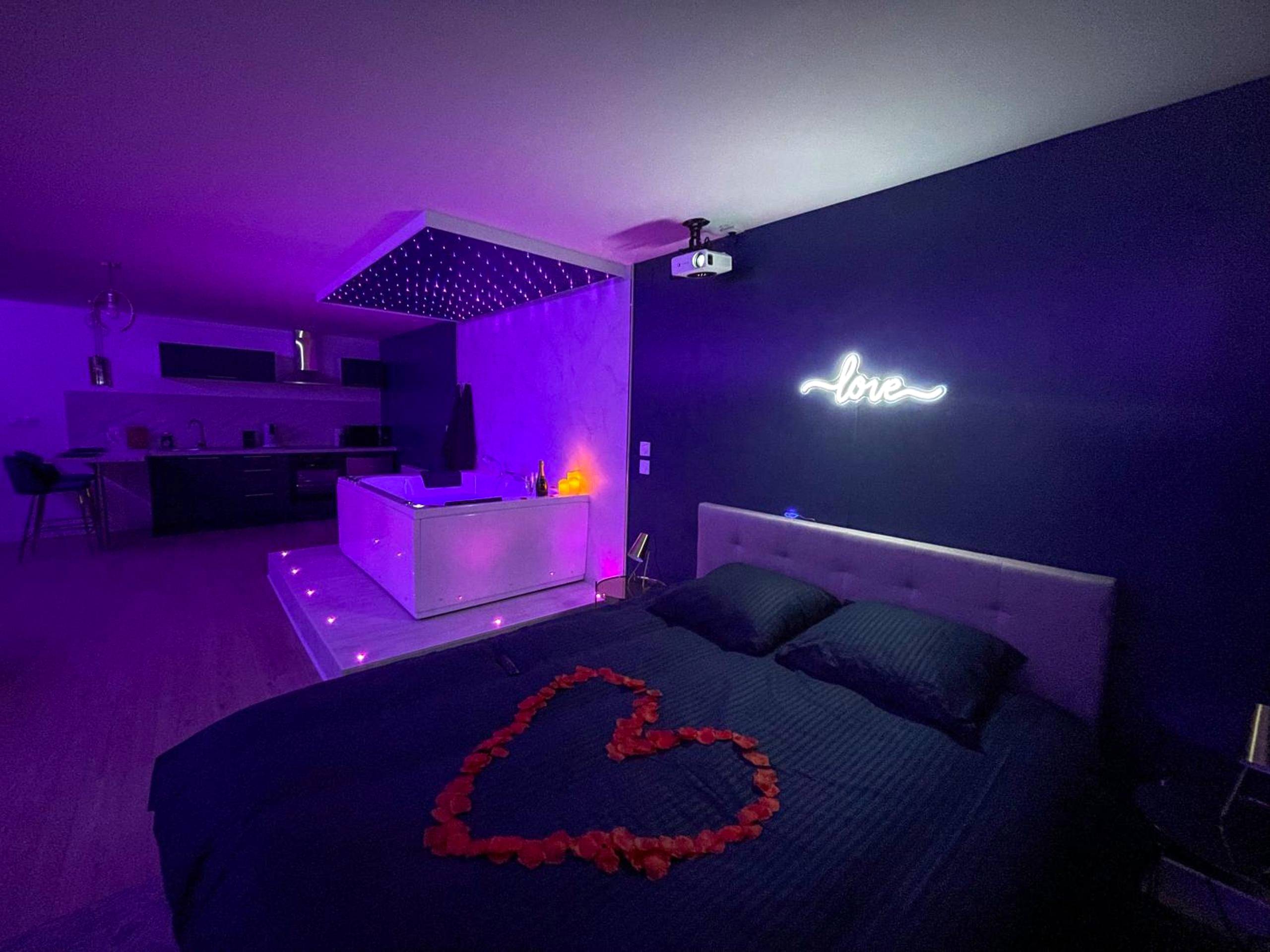 Vue du logement - Spa sous les étoiles - Cinéma - Netflix - Parking - Gare