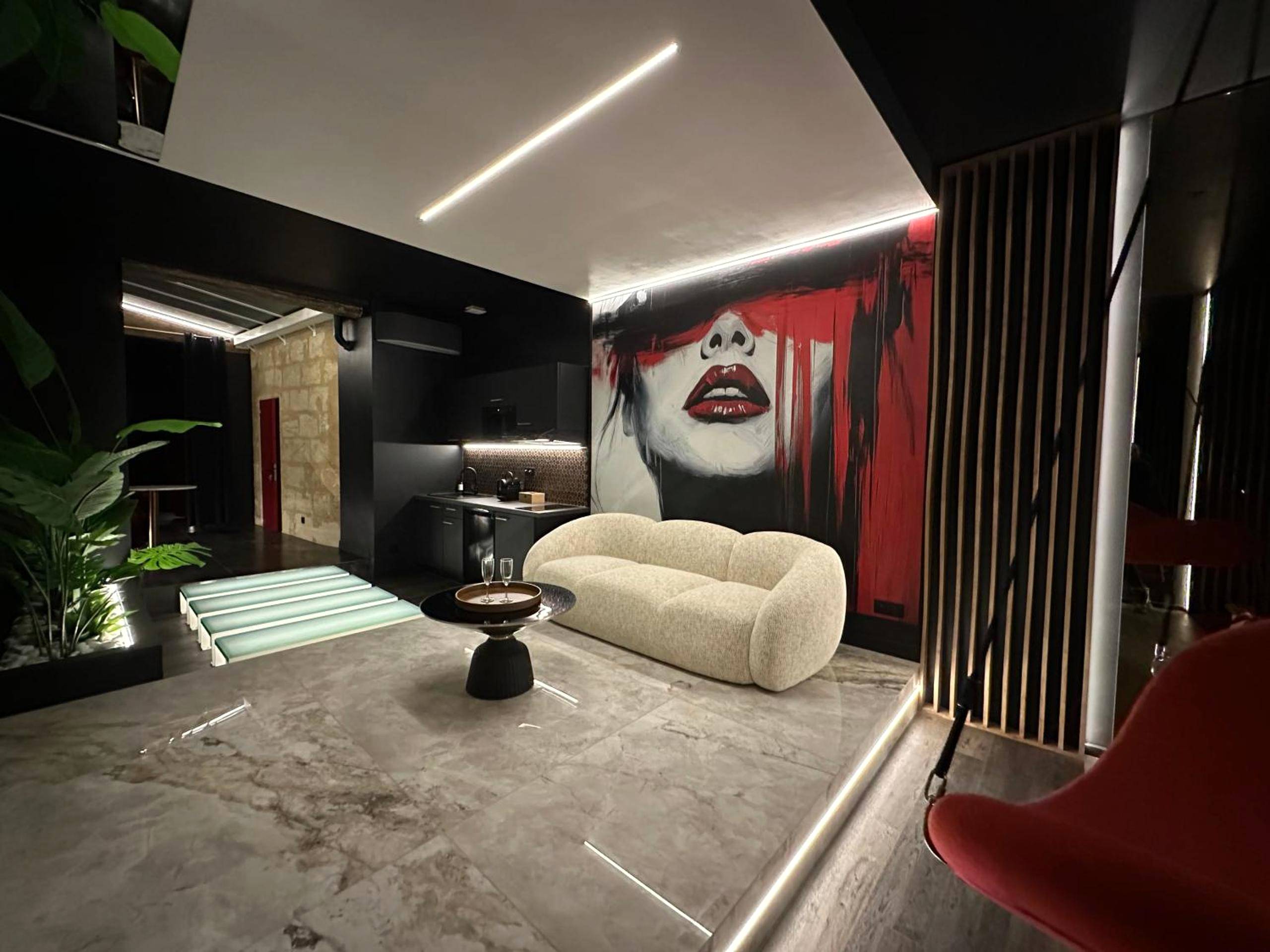 Photo du logement - Spa privé XXL dans cave Voûtée - Suite Luxe Romantique