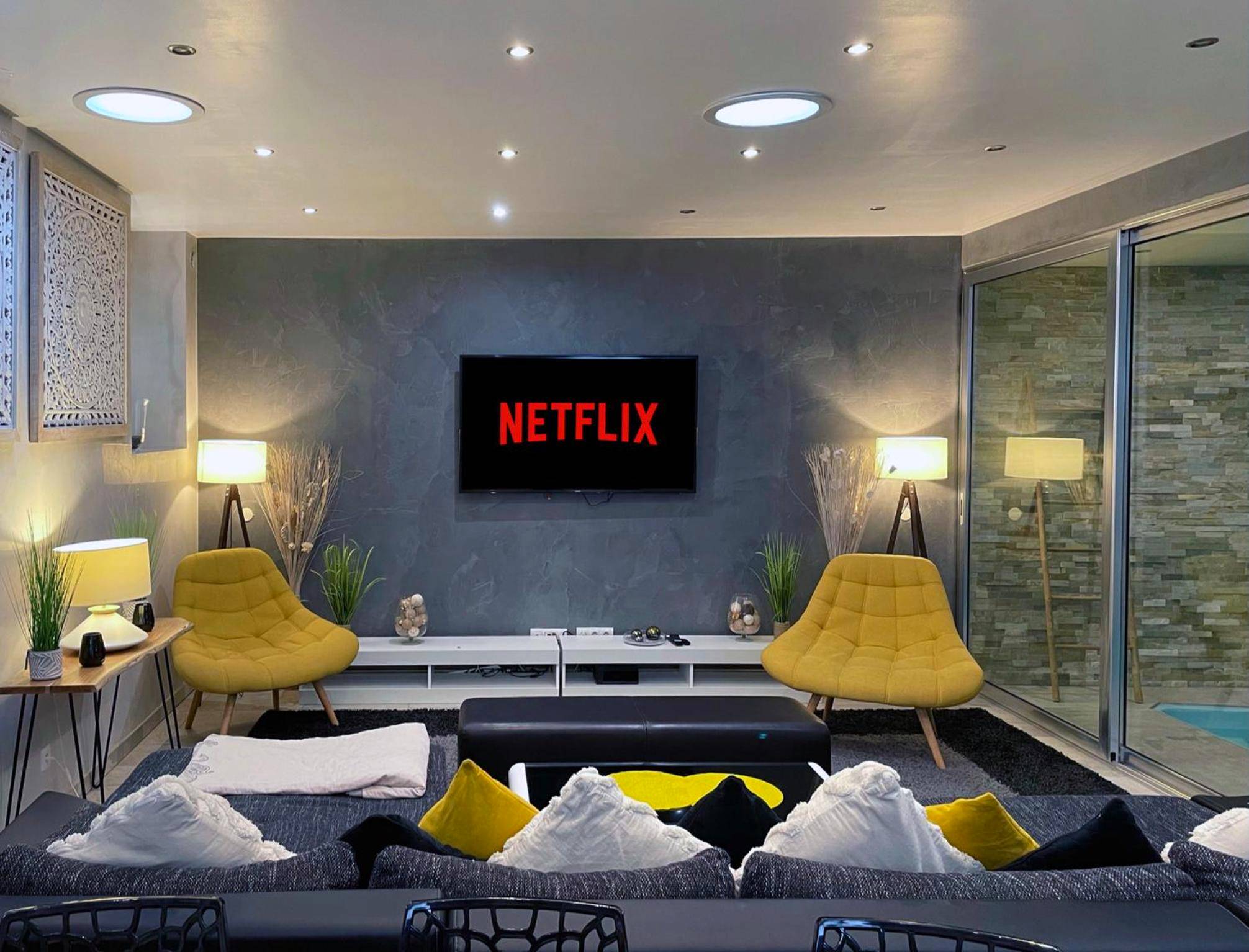 Photo du logement - Appartement Standing piscine intérieur privatisée .