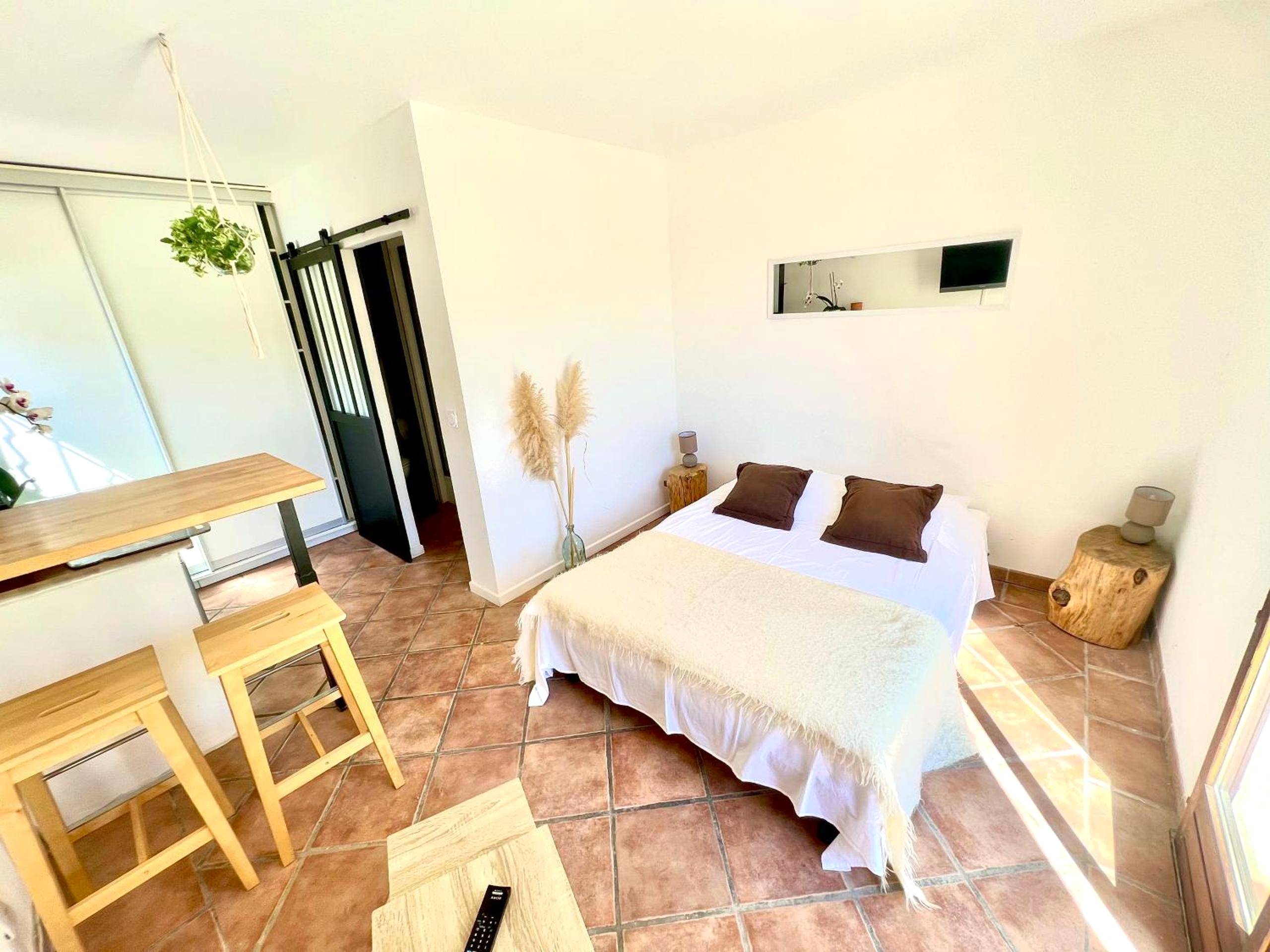 Photo du logement - Studio avec jacuzzi et piscine - Lorgues