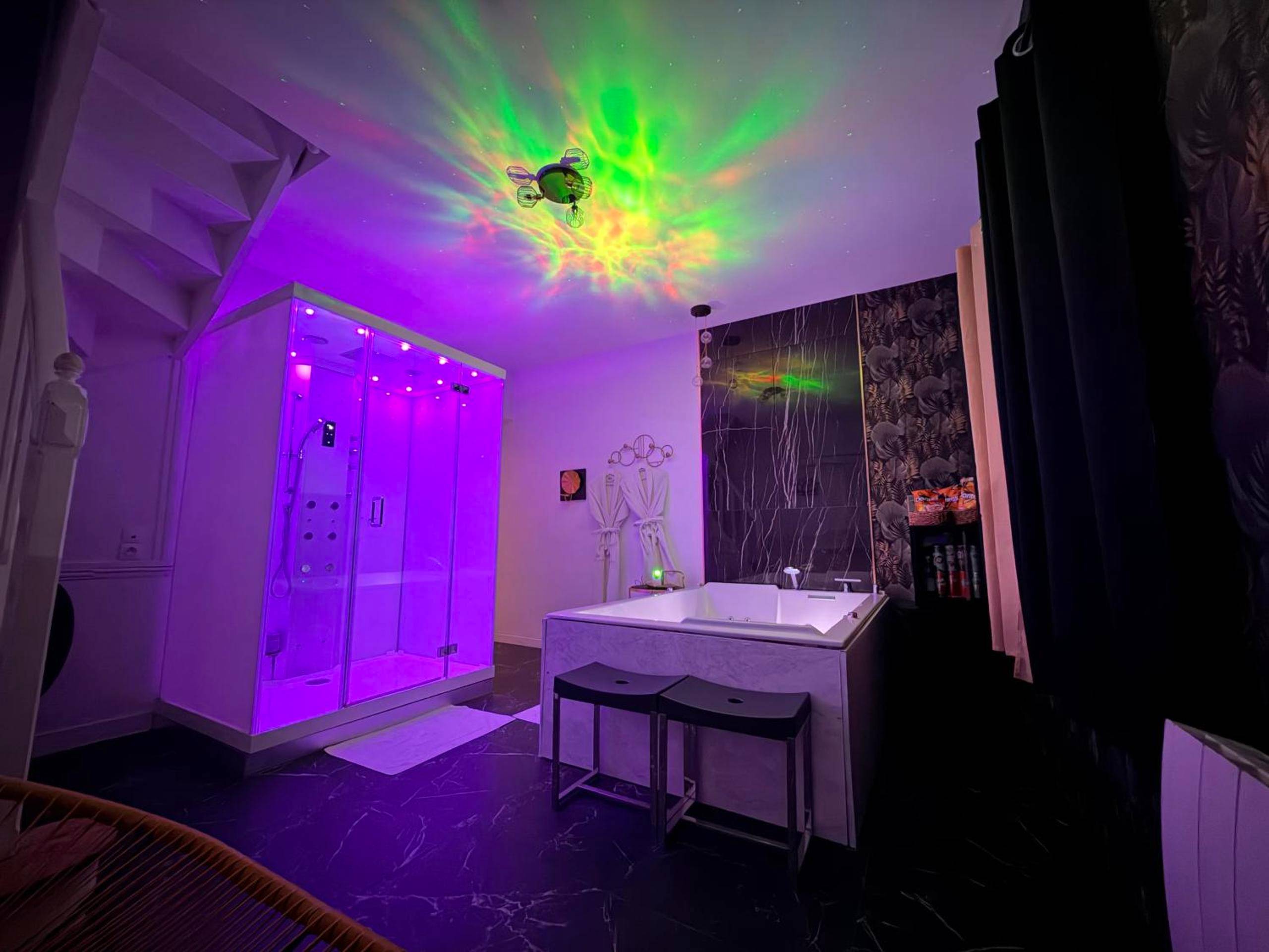 Vue du logement - Love Room Livry - Gargan - Suite 90m2 avec Jacuzzi jardin Proche Paris CDG