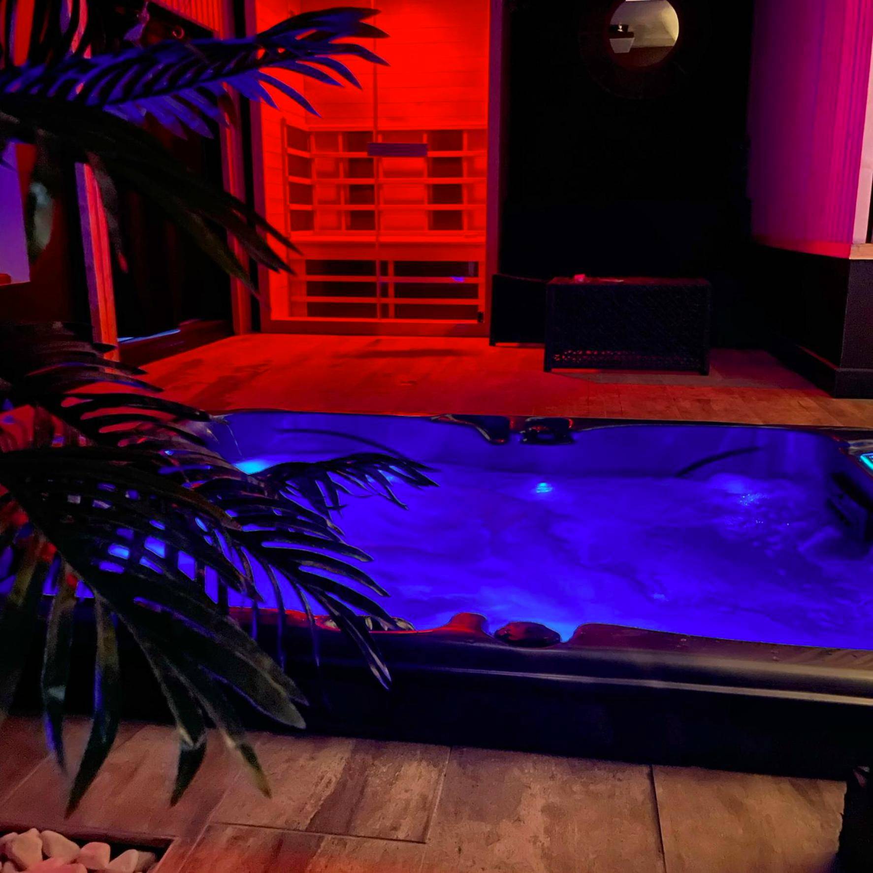 Vue principale - Love Room La Garde - La suite Grenoble spa jacuzzi et sauna privatif