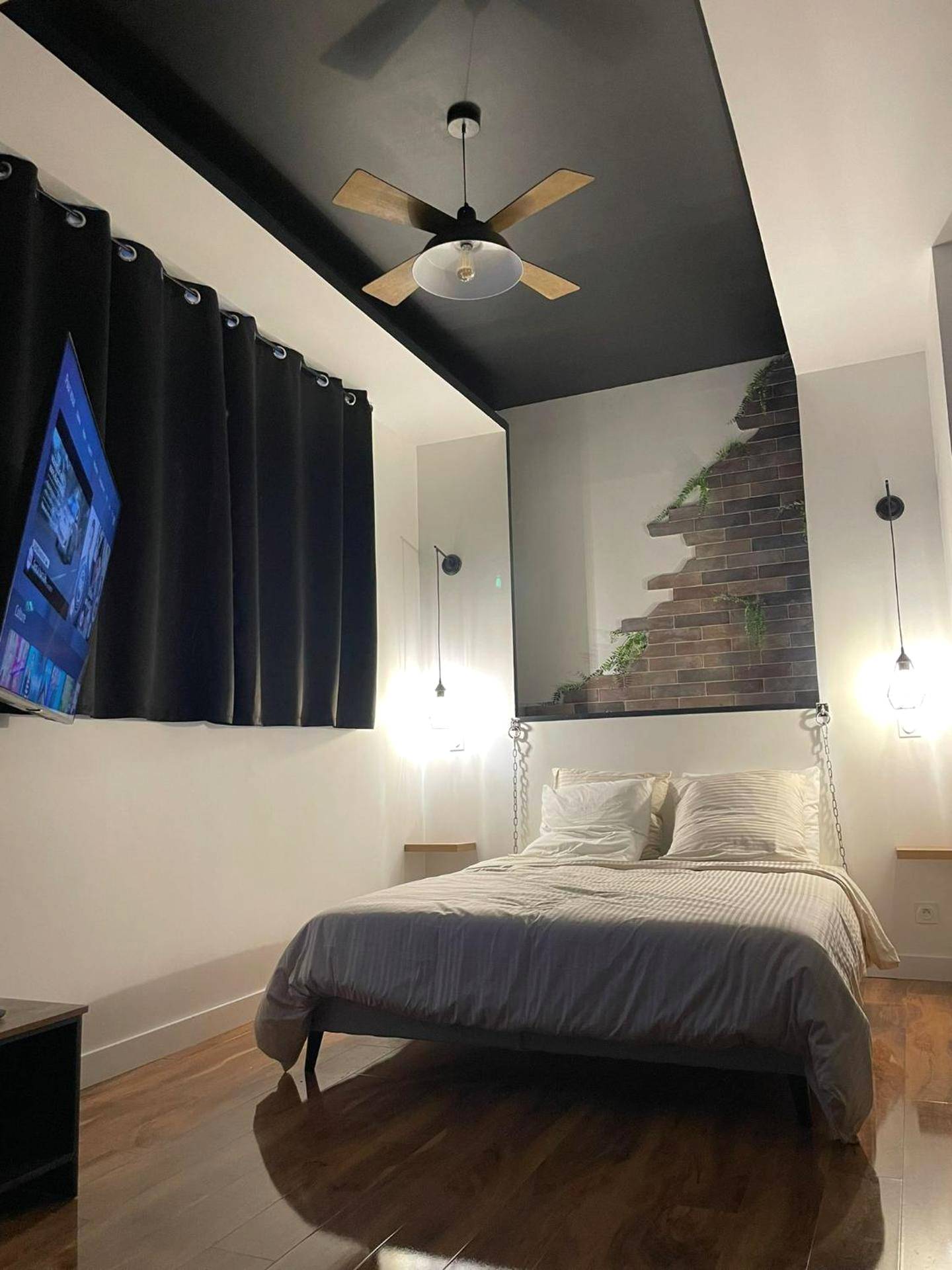 Vue interieure - La suite Grenoble spa jacuzzi et sauna privatif