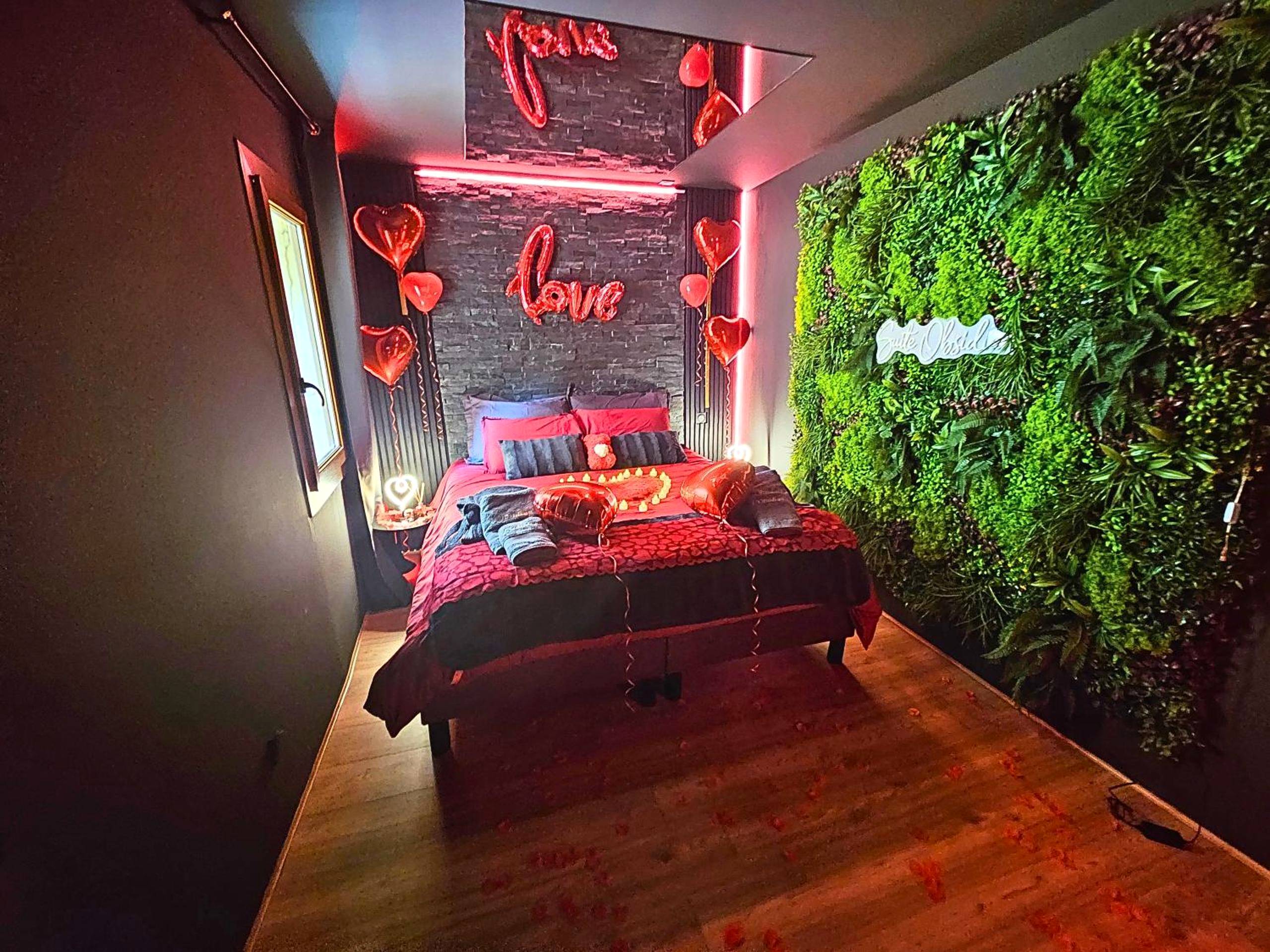 Vue du logement - Suite Obsidian - Love Room au coeur d'Orange