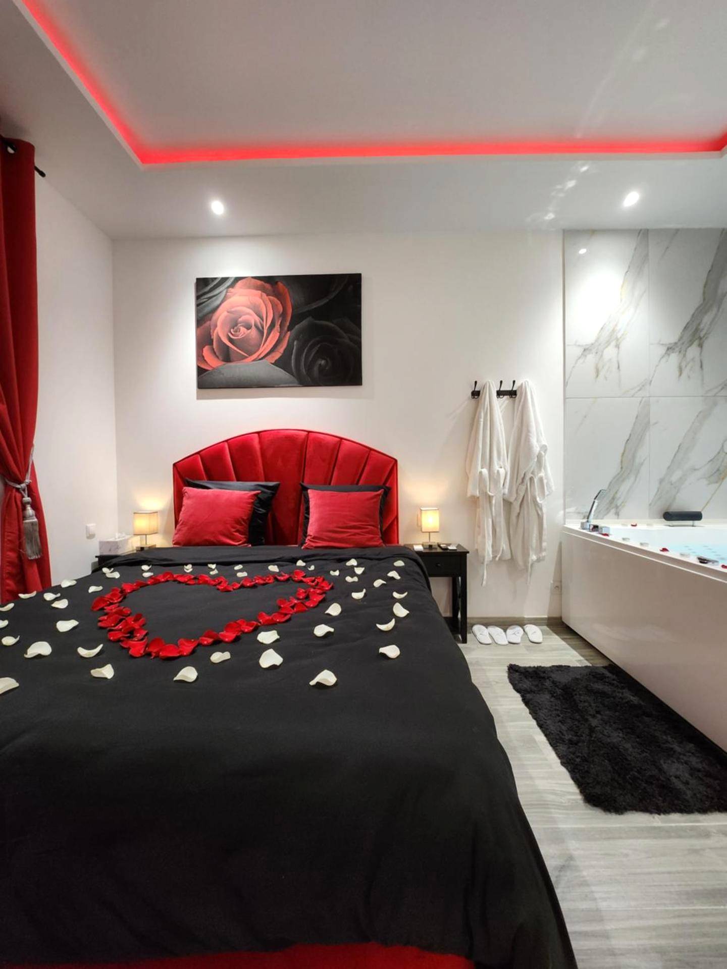 Vue du logement - Love Room Avignon - Suite romantique spa/sauna en Avignon