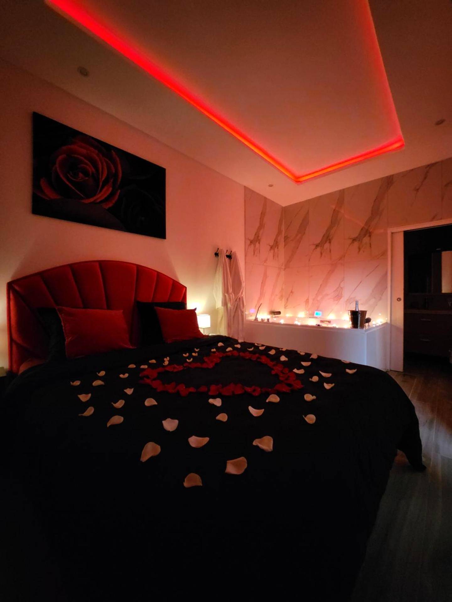 Vue du logement - Suite romantique spa/sauna en Avignon