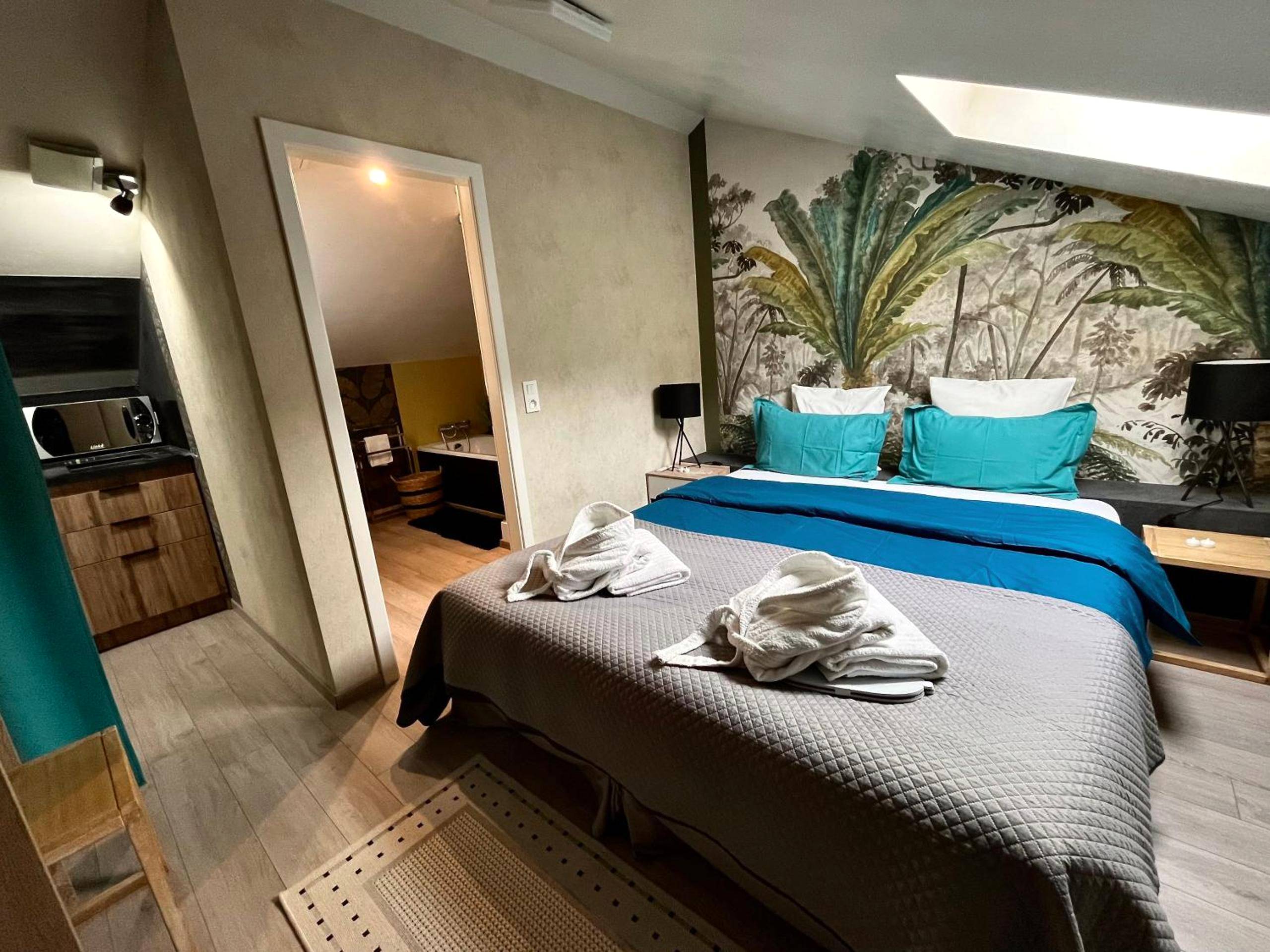 Vue interieure - Suite Verte Vallée Meisenthal spa privatif