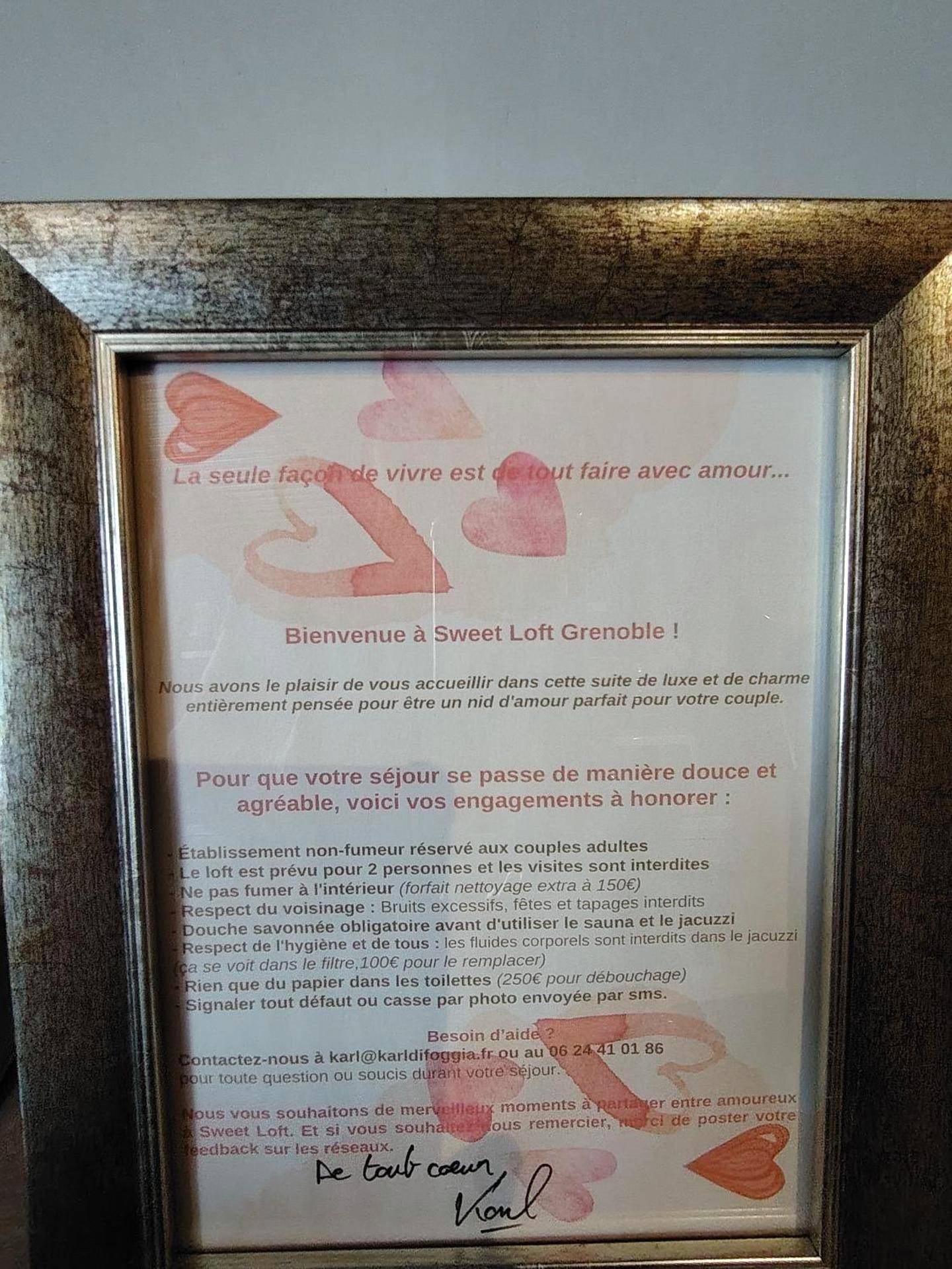 Photo du logement - Sweet Loft Grenoble - Love Room avec jacuzzi & sauna