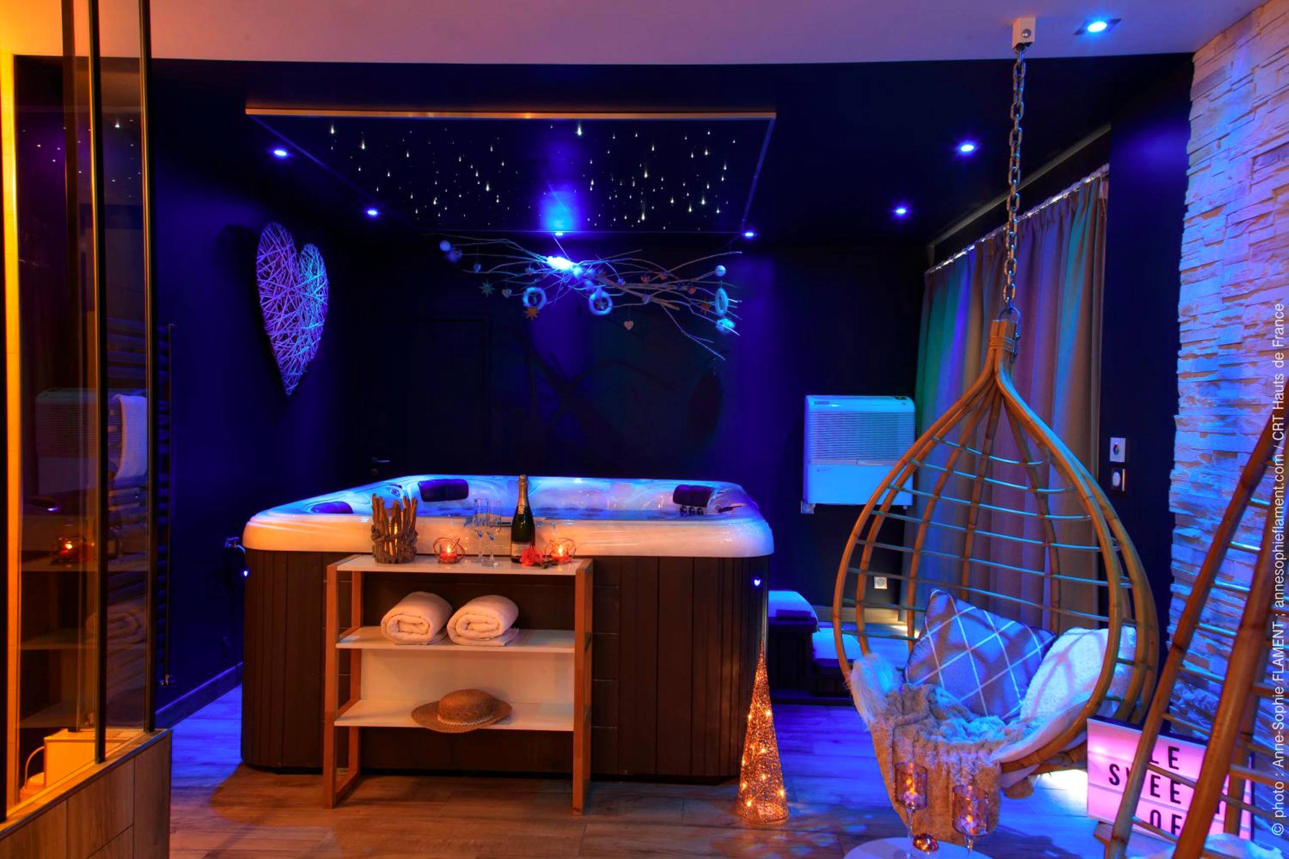 Vue du logement - Love Room Friville - Escarbotin - Sweety Loft Suites romantique avec jacuzzi