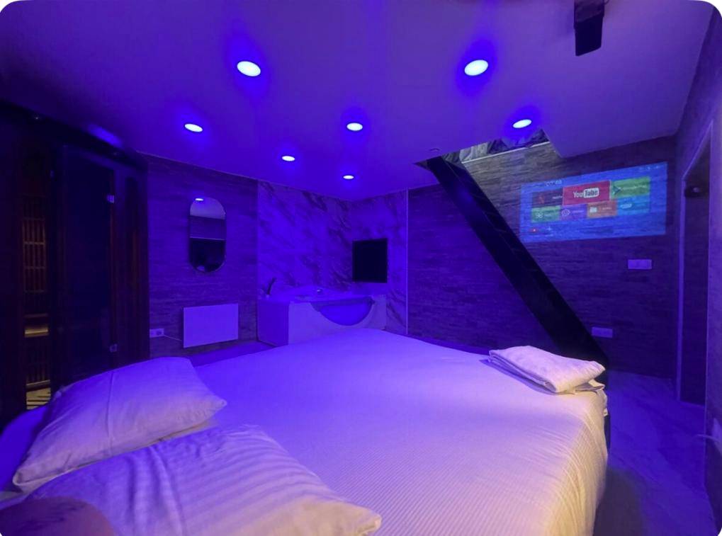 Vue du logement - Love Room Saint - Étienne - Maison Appartement Triplex avec jacuzzi et sauna