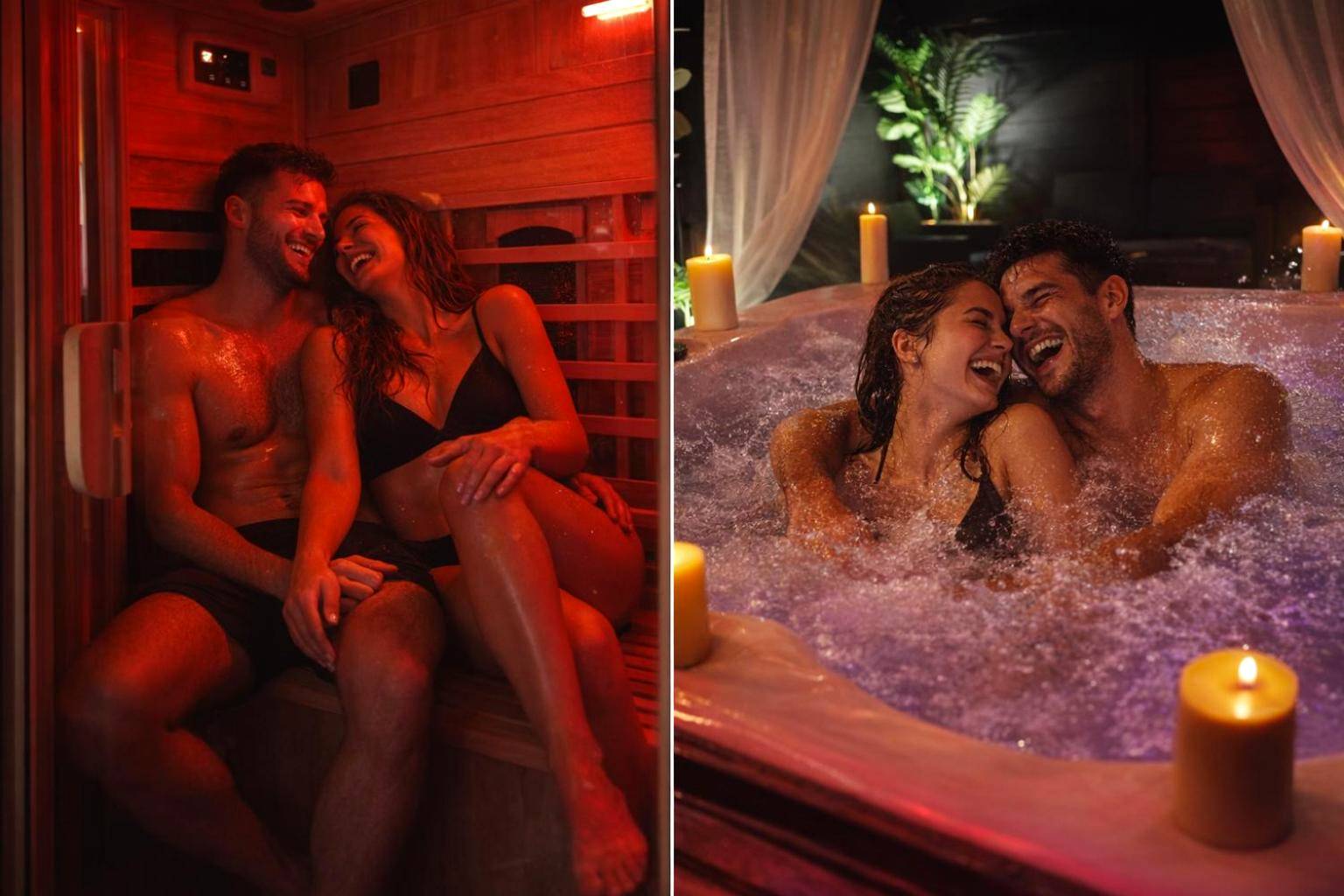 Vue principale - Love Room Mons - Love Room " Villa Donuts" , Spa, Jacuzzi, Sauna, 2 Bedrooms