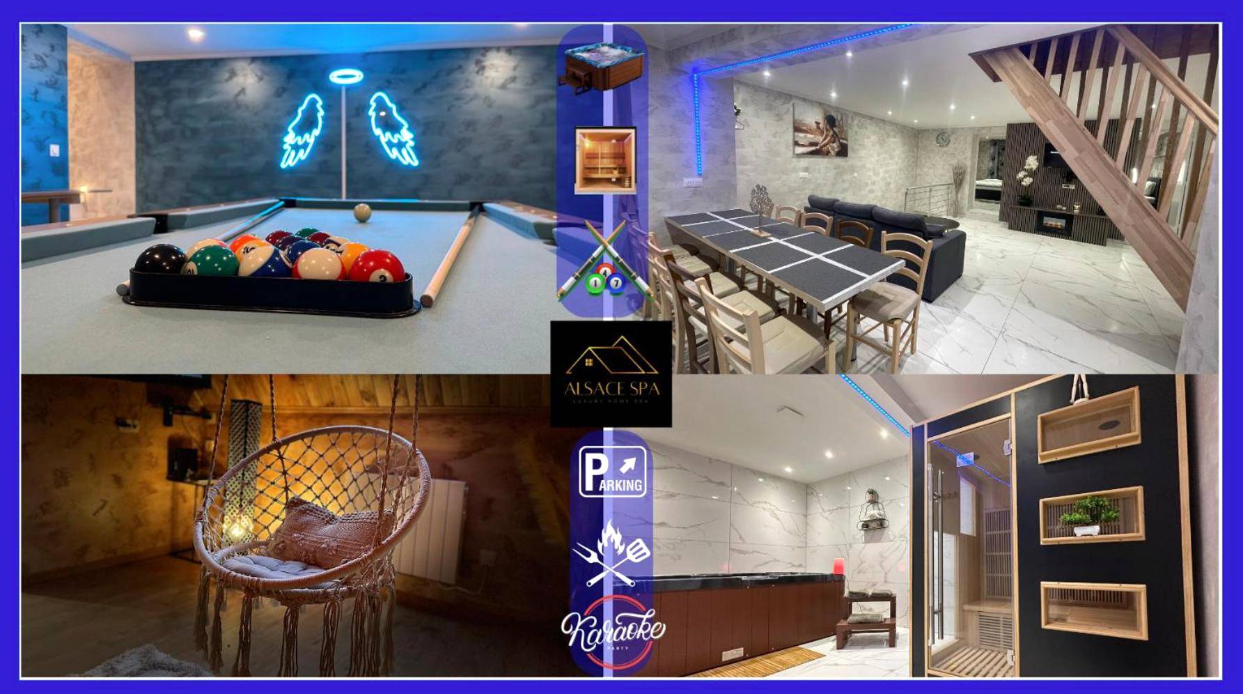 Vue du logement - Villa Spacieuse SPA Sauna Billiard Netflix
