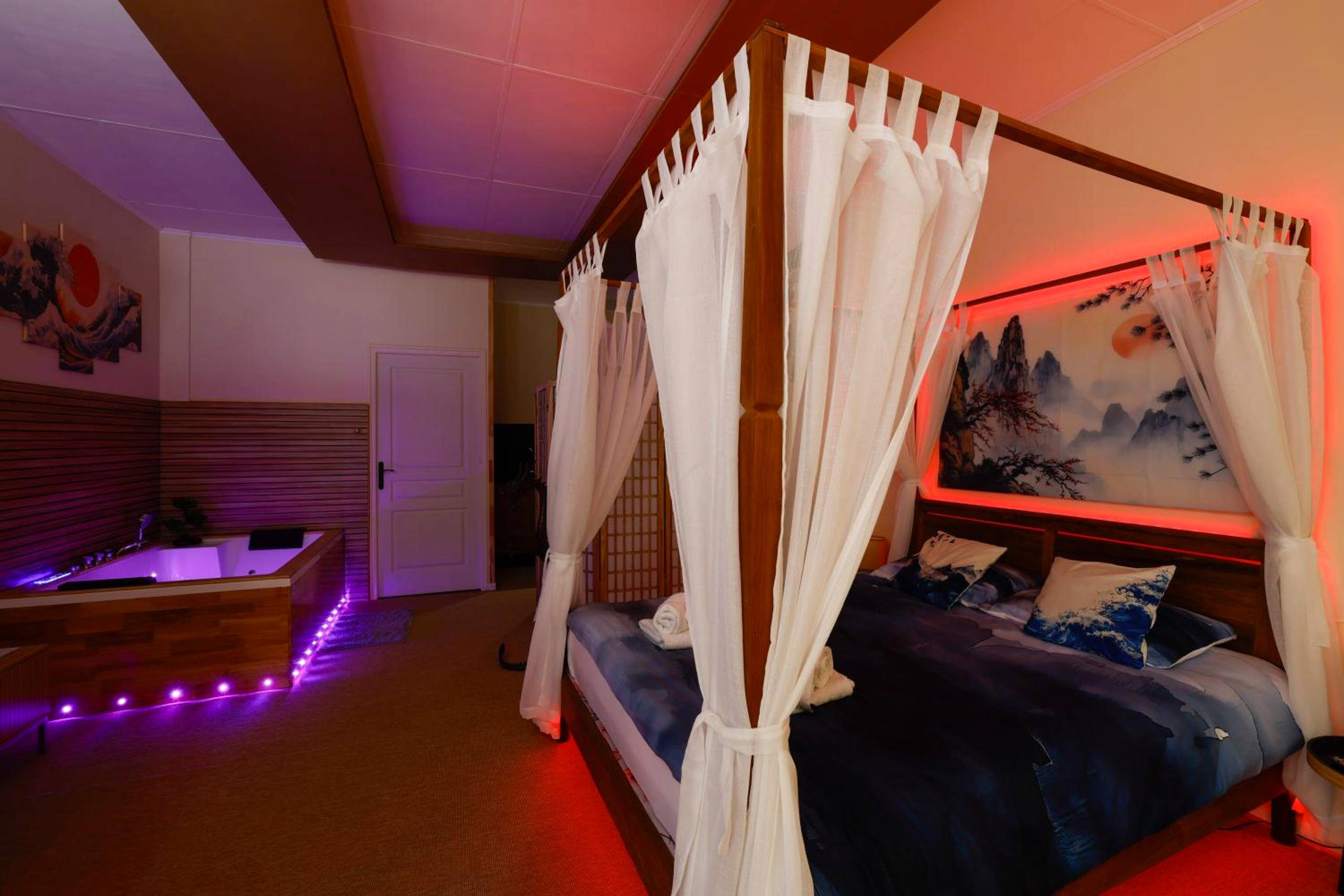 Vue principale - Love Room Pontivy - Zen Love Room Jaccuzzi Sauna